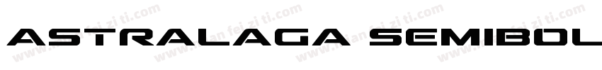 Astralaga SemiBold字体转换